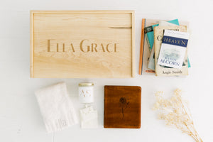 Engraved Handmade Maple Keepsake Box (Resources & Gifts Included)