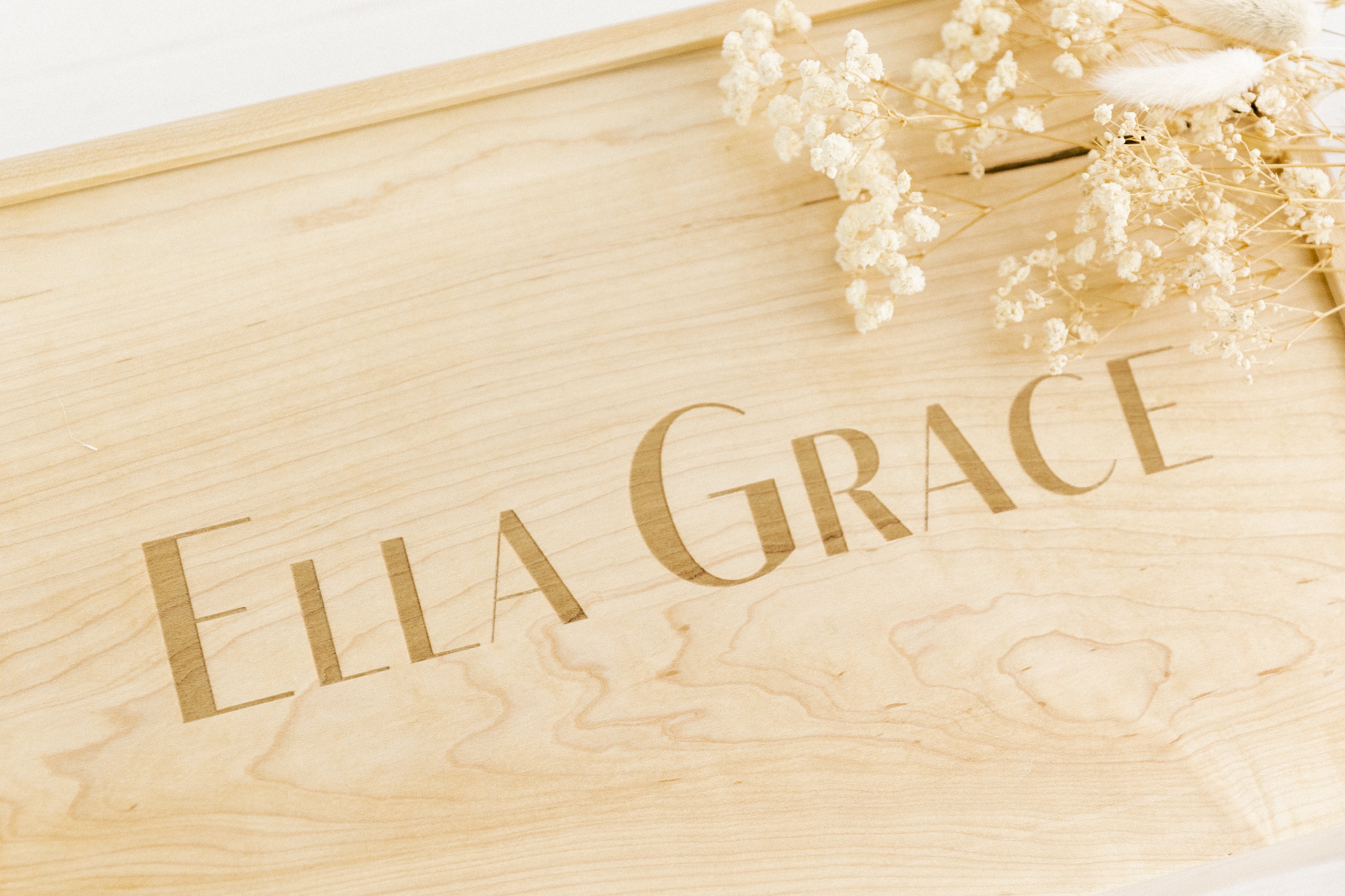 Engraved Handmade Maple Keepsake Box (Resources & Gifts Included)