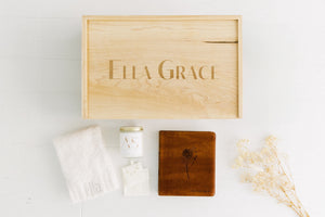 Engraved Handmade Maple Keepsake Box (Personalized Gifts Included)